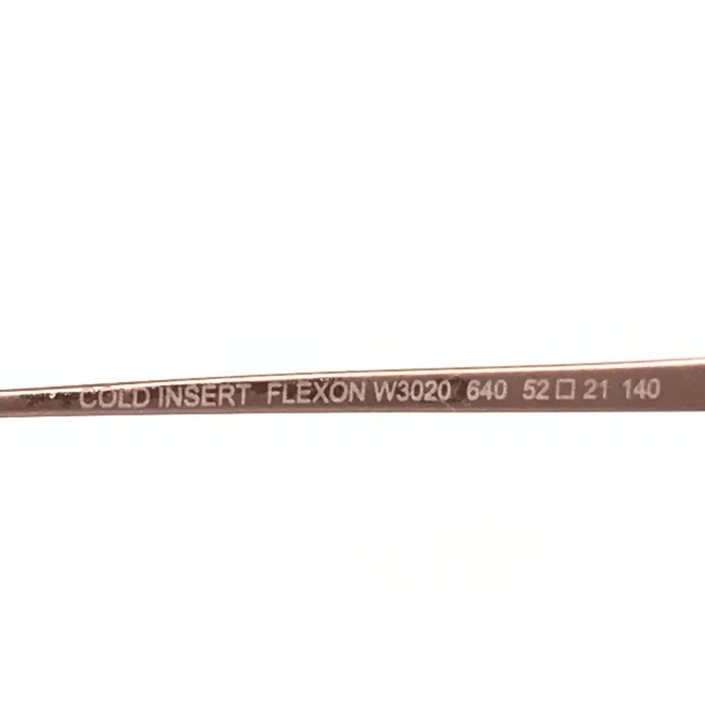 Flexon Eyeglasses Frames W3020 640 Blush Pink Rose Gold Cat Eye 52-21-140